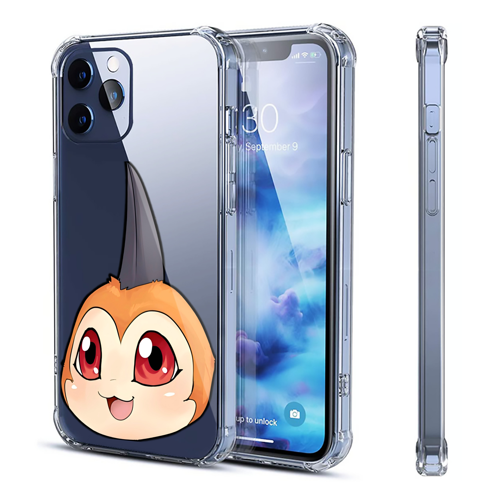 （画像用） Digimon デジタルモンスター/デジモン 【iPhone 12シリーズ対応】透明スマホケース（クリアソフトケース）